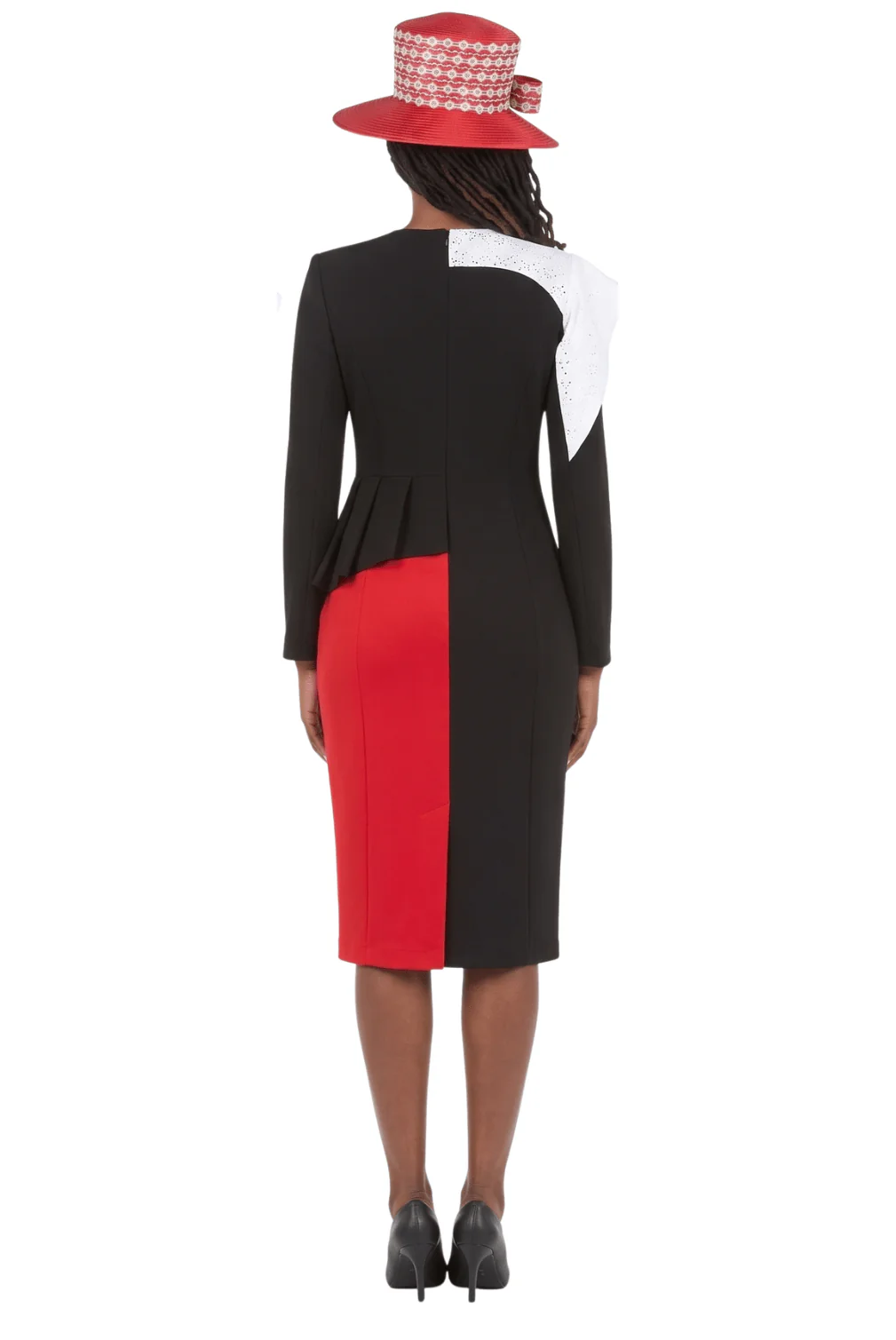 1pc Scuba ColorBlock Novelty Dress - Image 2