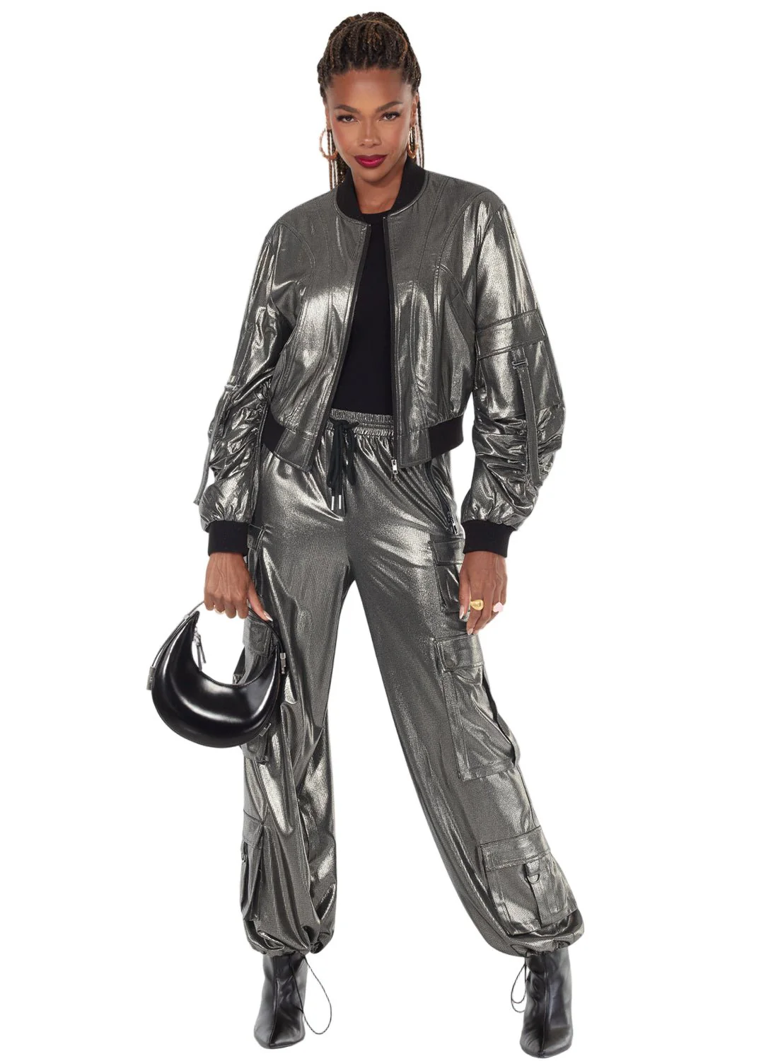 2pc. Jacket & Pant Set - Love The Queen. Style 17627