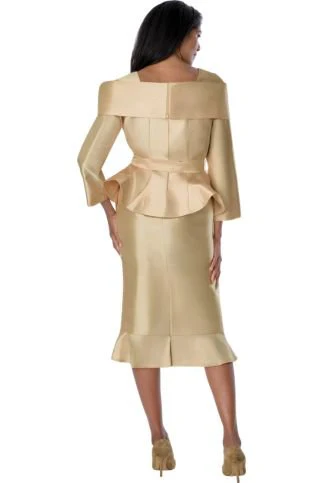 2pc Silk Look Church Suit With Grommets SL600932 - Image 2