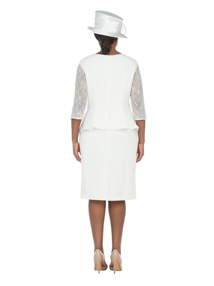 3/4 Slv Shift Drs w/ Peplum Waist and Sequins - Image 2
