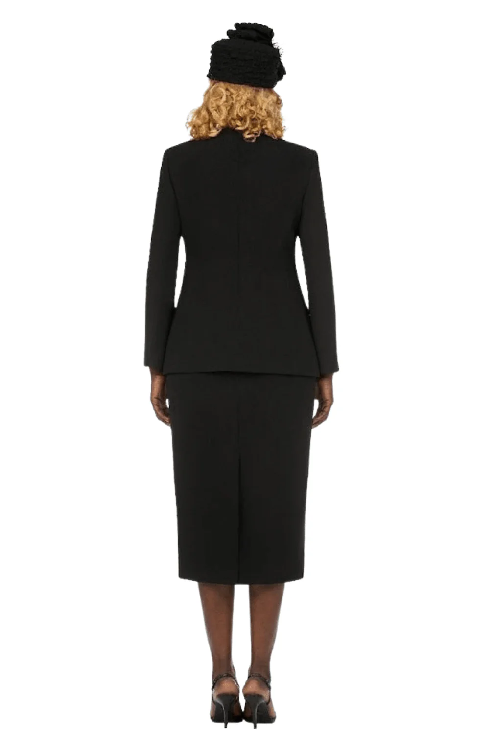 3pc Collarless 1-button Basic Suit - Plus - Image 2