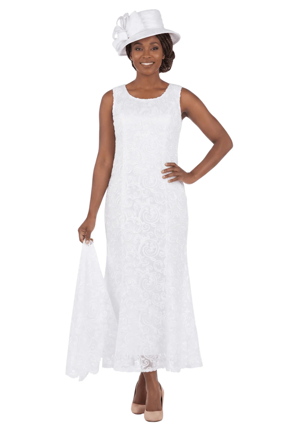 3pc Lux Lace Maxi Skirt Suit - Image 2