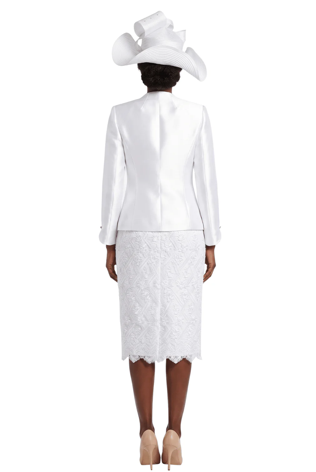 3pc Silky Twill&Lux Lace Combo Skt Suit - Image 4