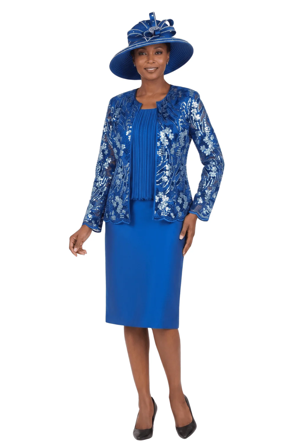 3pc Sqns Jkt, Crkl Stn Cami, Silky Twl Skt Suit - Image 3