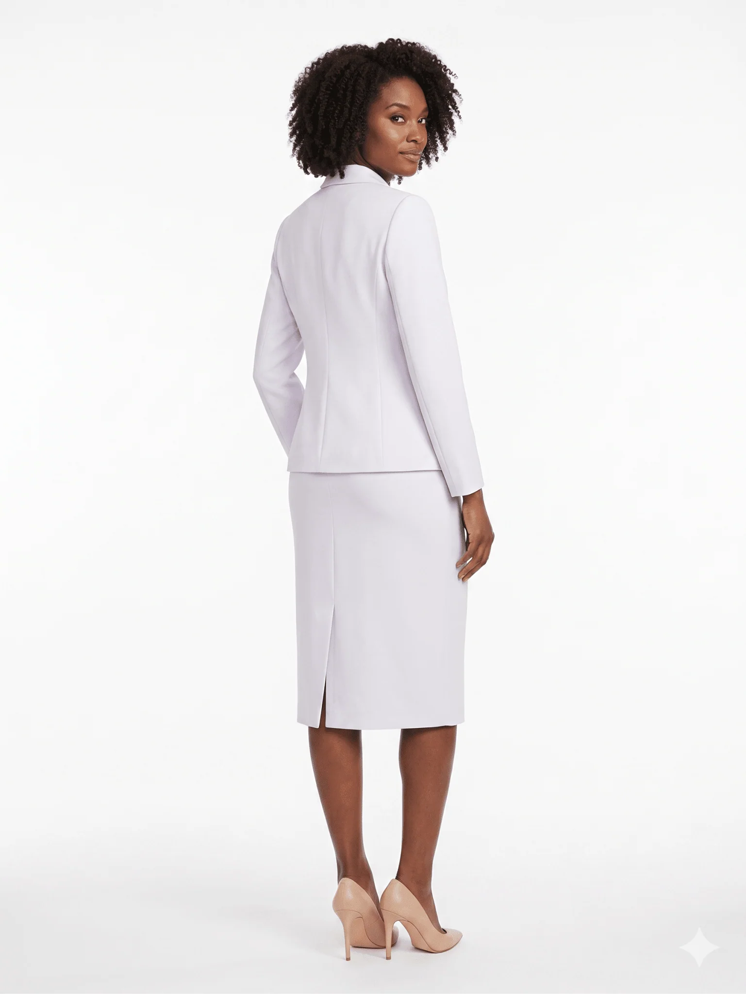 4pc Suit Set - Jkt, Cami, Skirt, Pants-Plus - Image 3