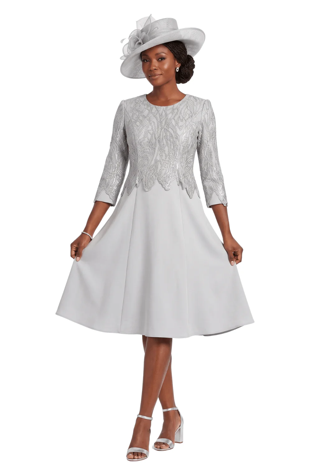 A-line Scuba Drs w/ Lux Lace Overlay - Image 3