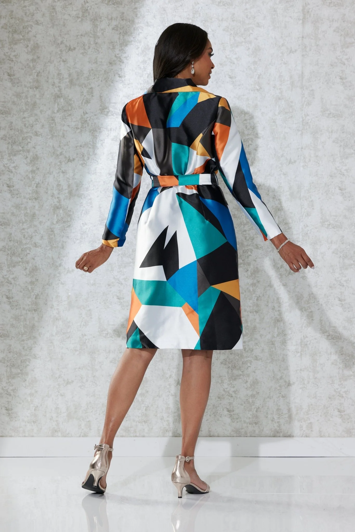 Abstract on Track Jacket Dress by EY Boutique - Image 5