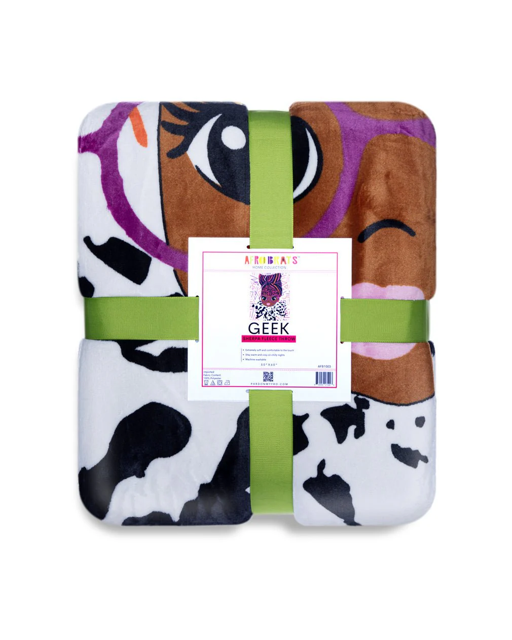 AFROBRATS™ Geek Sherpa Fleece Throw Blanket - Image 4