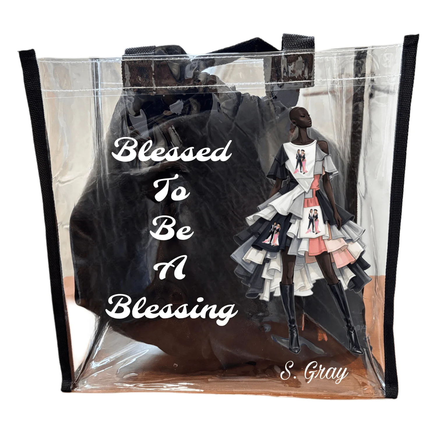 Blessed to Be a Blessing Clear Tote