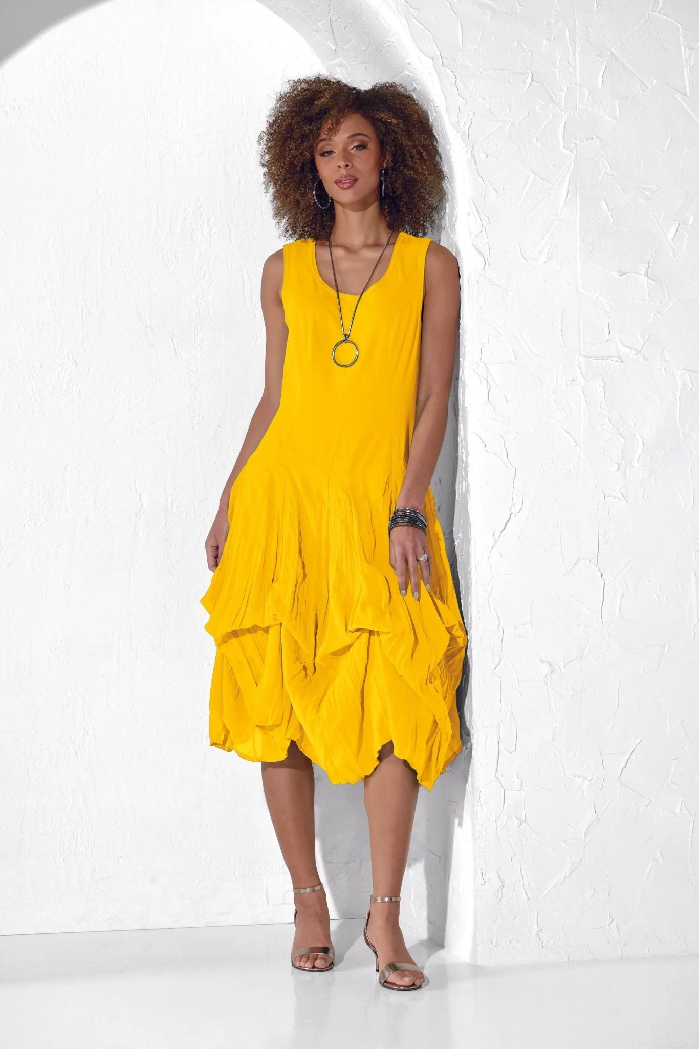 Bubble and Flow Balloon-Hem Dress by Studio EY - Image 3