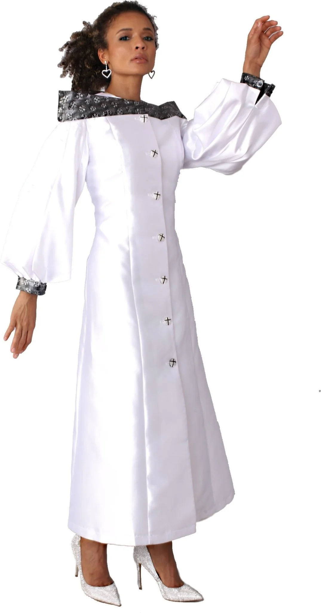 Plus Size Women’s Cassock Robe for Church, Choir, or Clergy -4803W - Image 2