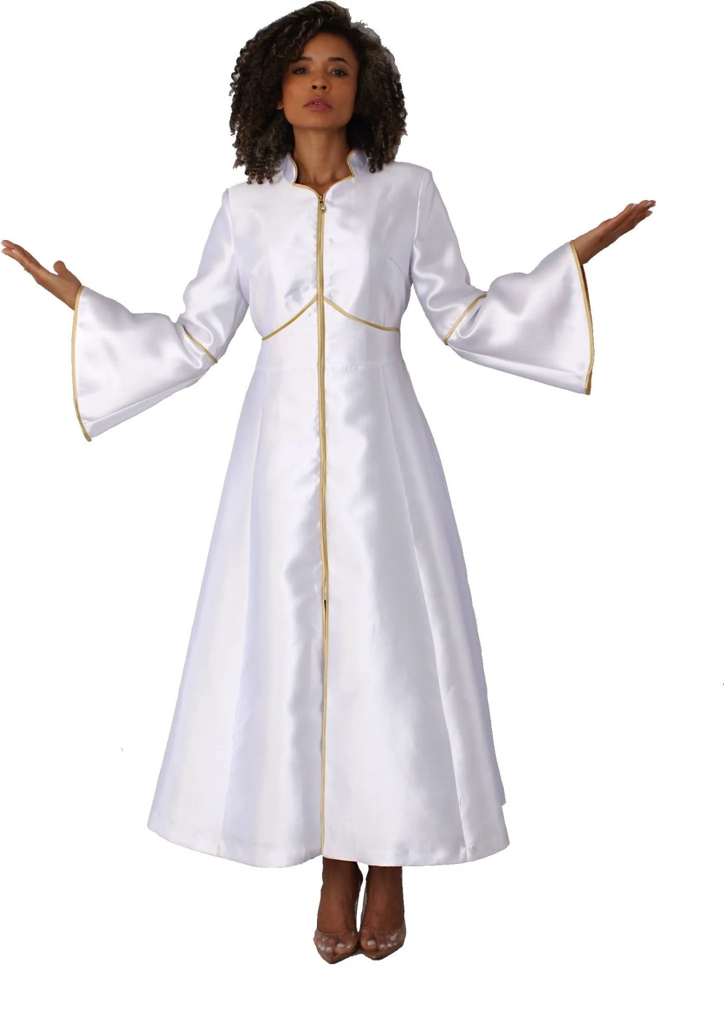 Cassock Robe with Rhinestone Trim- 4731 - Image 6