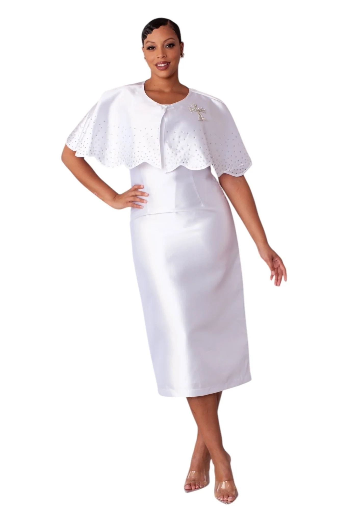 3-Piece Church Robe with Detachable Cape – 4866 - Image 3