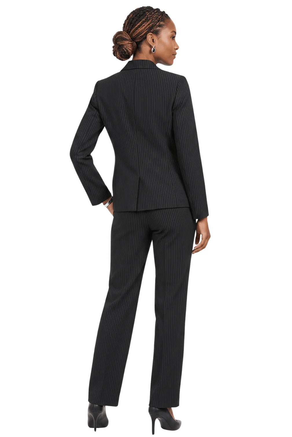 Classic Tailored 2Pc Pant Suit with Notch Collar - Image 2