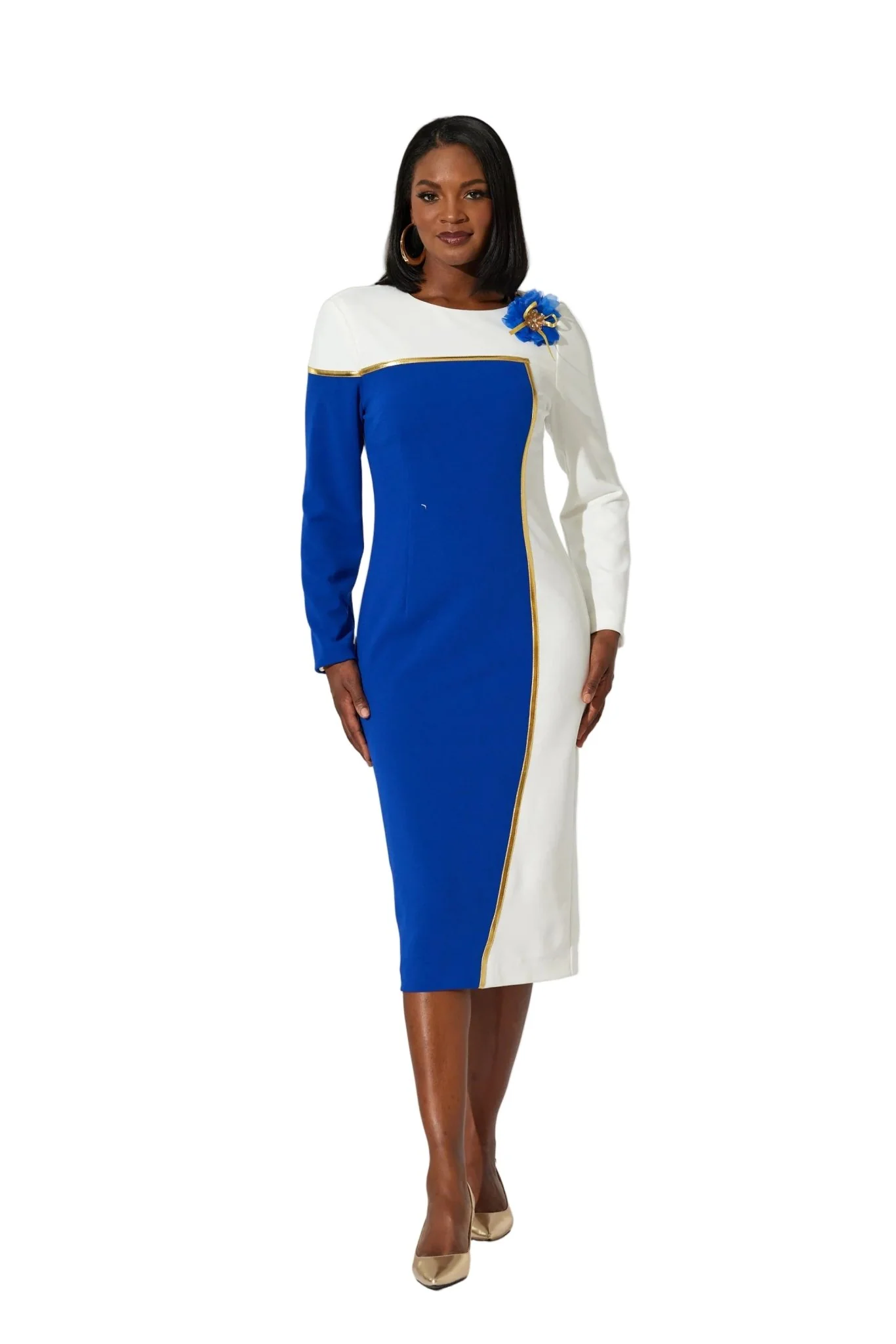 Colorblock Knit Dress by EY Boutique