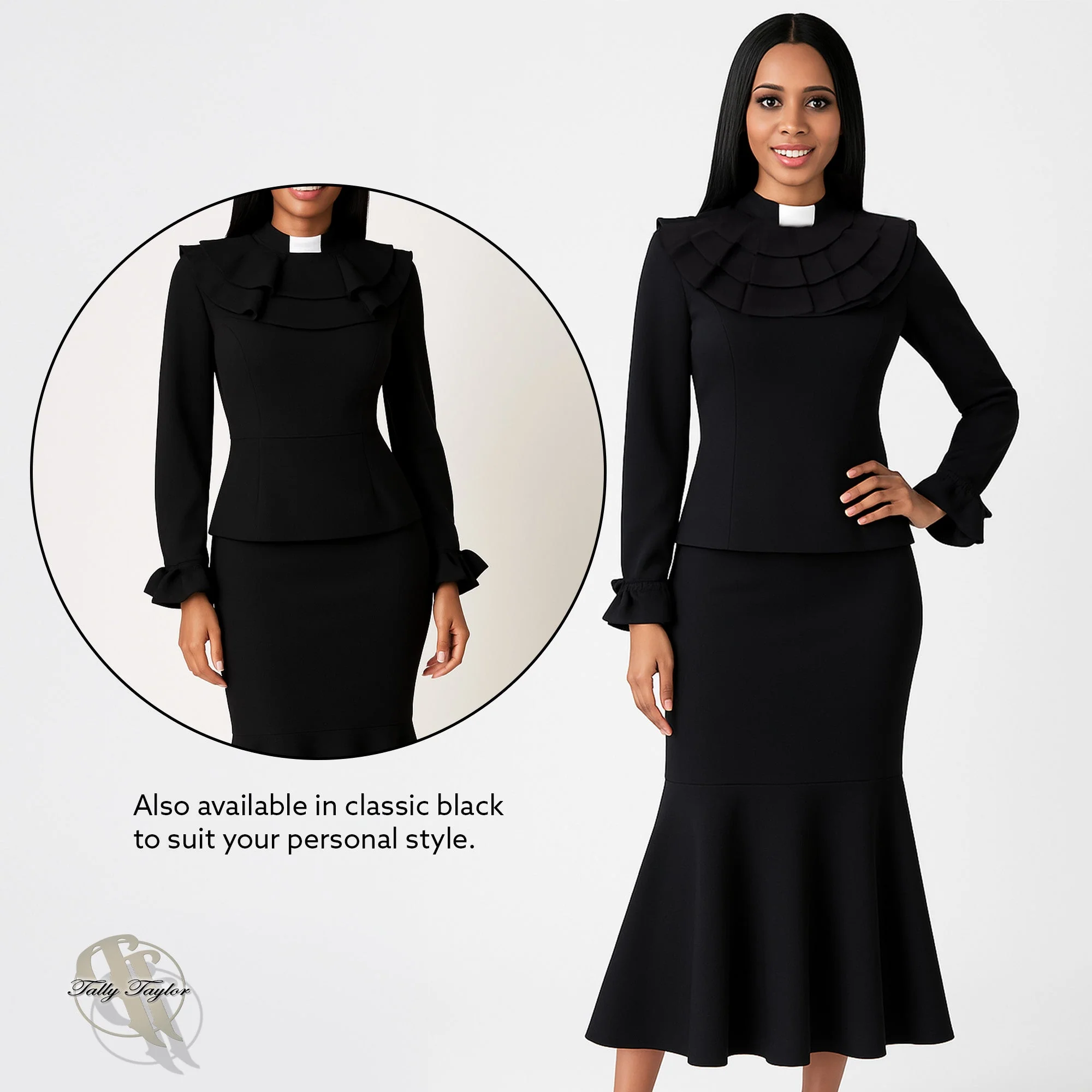 Divine Elegance Two-Piece Ruffle Church Set- 4601 - Image 7