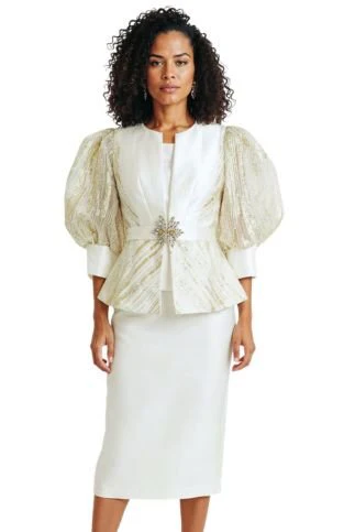 Donna Vinci, Style 12267 - 3pc. Jacket, Cami & Skirt Set
