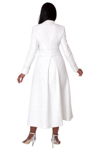 Elegant Plus Size Tweed Robe - 41032W - Image 2