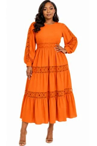 Enchanted Meadows Tiered Midi Dress - 83017 - Image 2