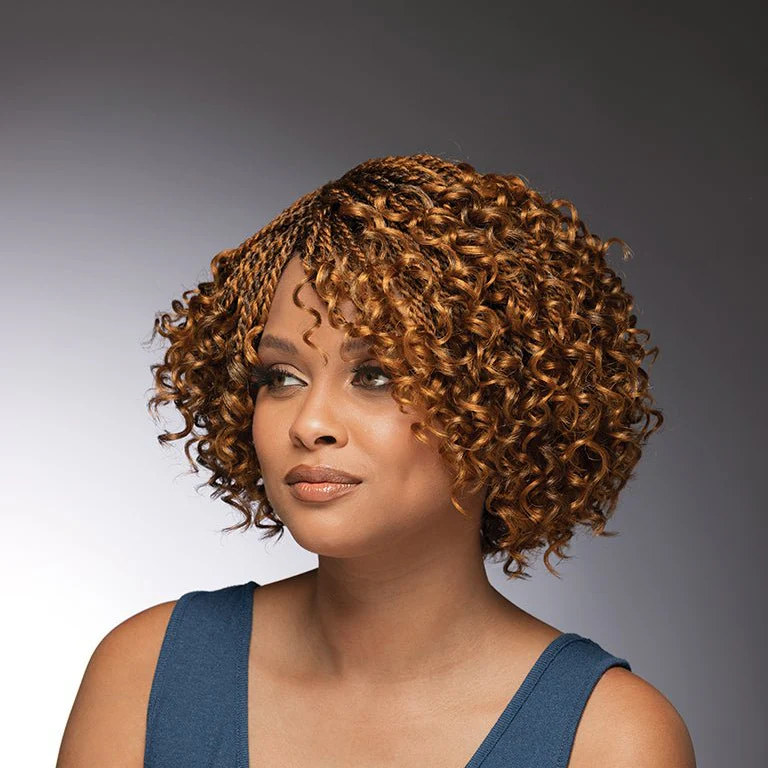 Tee Braided Curly Bob Wig by Especially Yours - Image 2