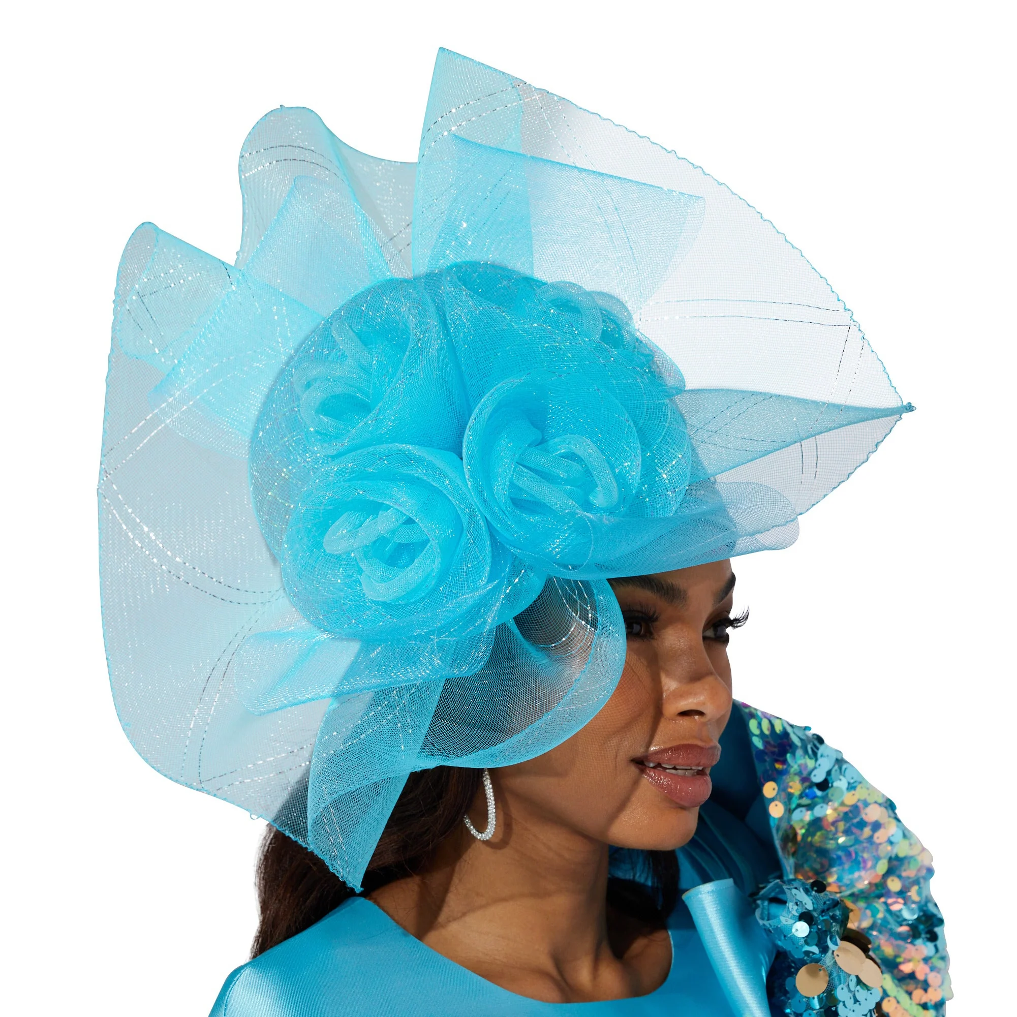 Rosette Church Hat by EY Boutique - Image 3