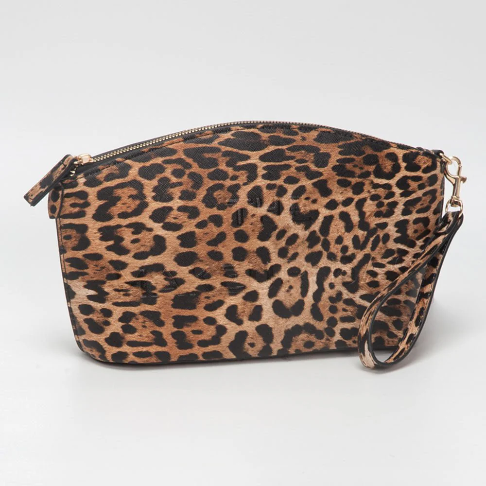 Faux Leather THE MAKE UP BAG Message Pouch Bag Beauty Organizer Bag - Image 5