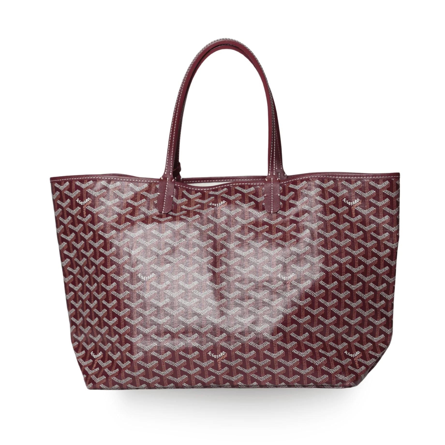 Goyard - Saint Louis PM Tote in Burgundy Chevron - Image 5