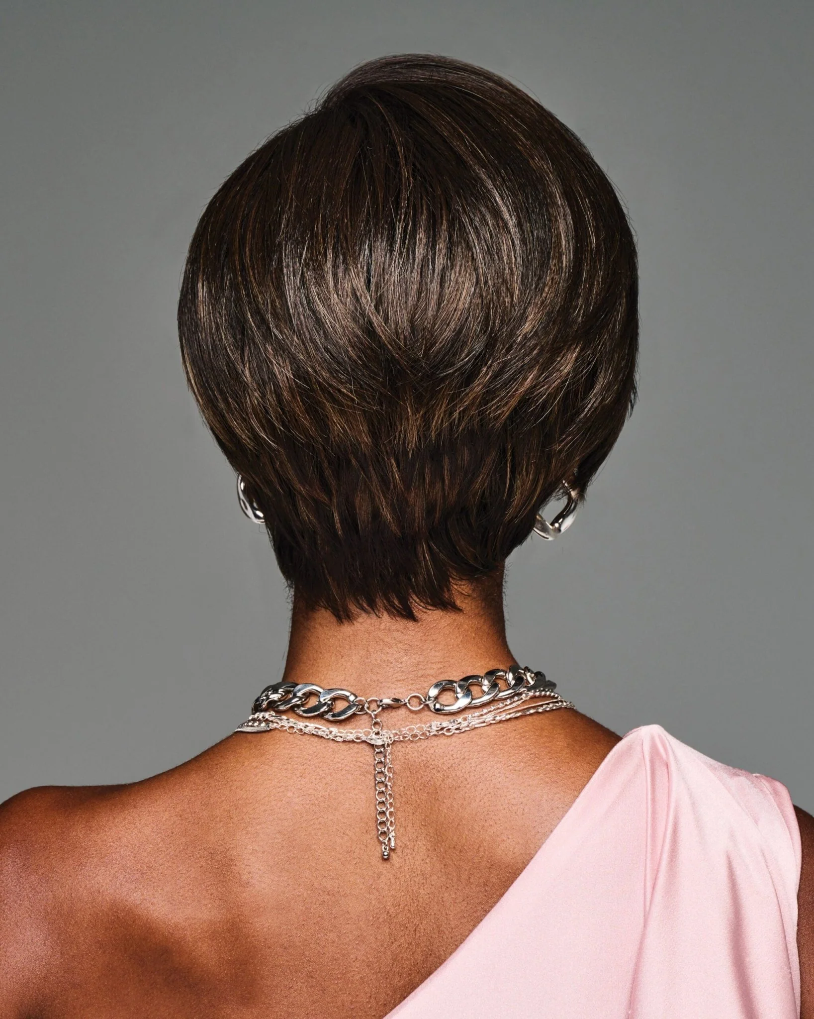 Jayla Short Asymmetrical Pixie Lace Front Wig by Kim Kimble - Image 3
