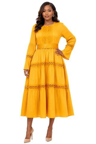 Lace Reverie Tiered Midi Dress - 83023 - Image 3