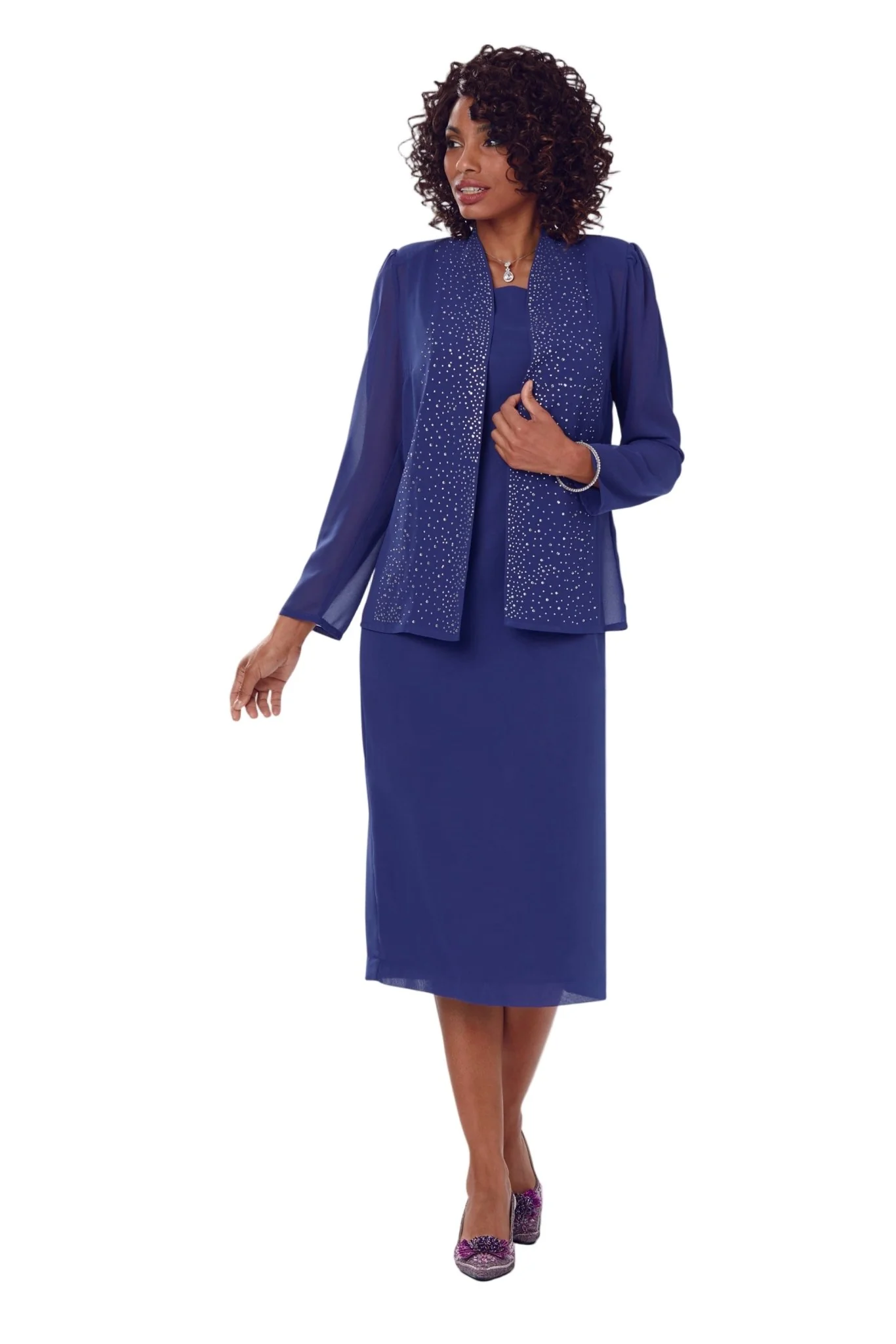 Lines of Shine Jacket Dress by EY Boutique - Image 3