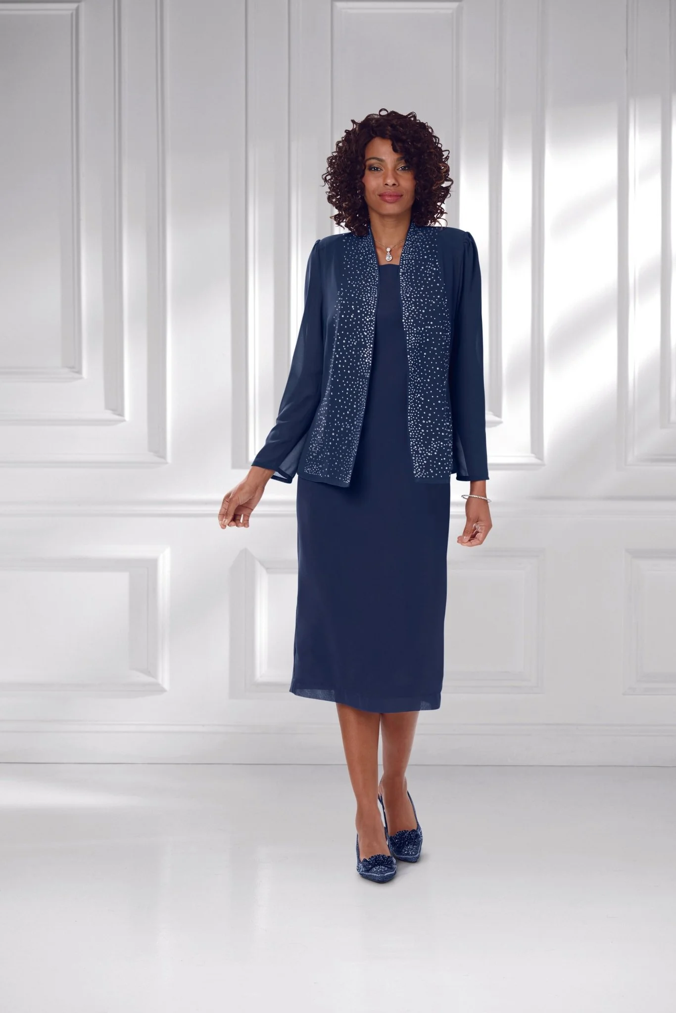 Lines of Shine Jacket Dress by EY Boutique - Image 5