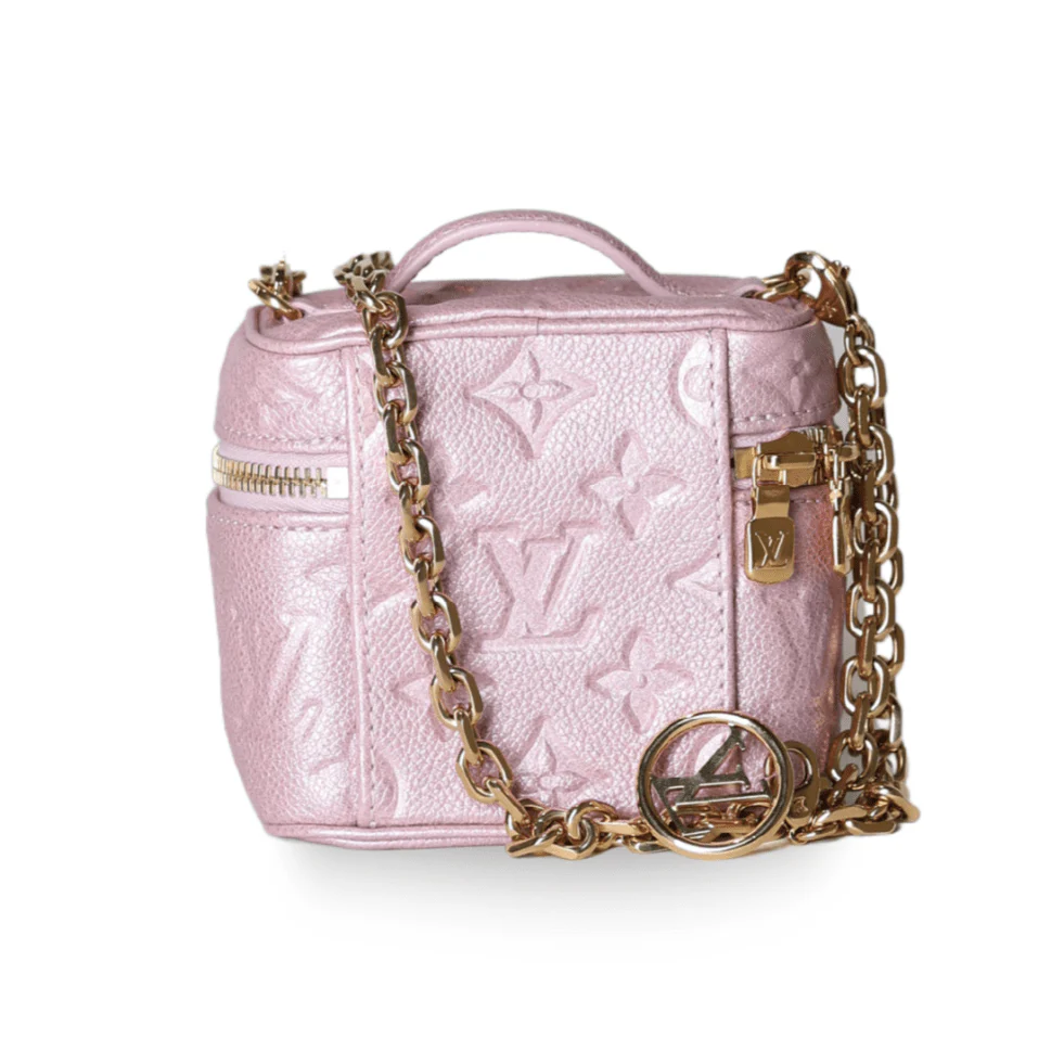 Louis Vuitton - Monogram Empreinte Nice Nano Vanity Case Rose Pink - Image 3