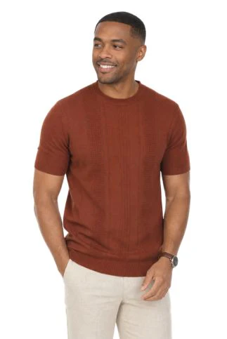 Men's Stylish Premium Knit Textured T-Shirt