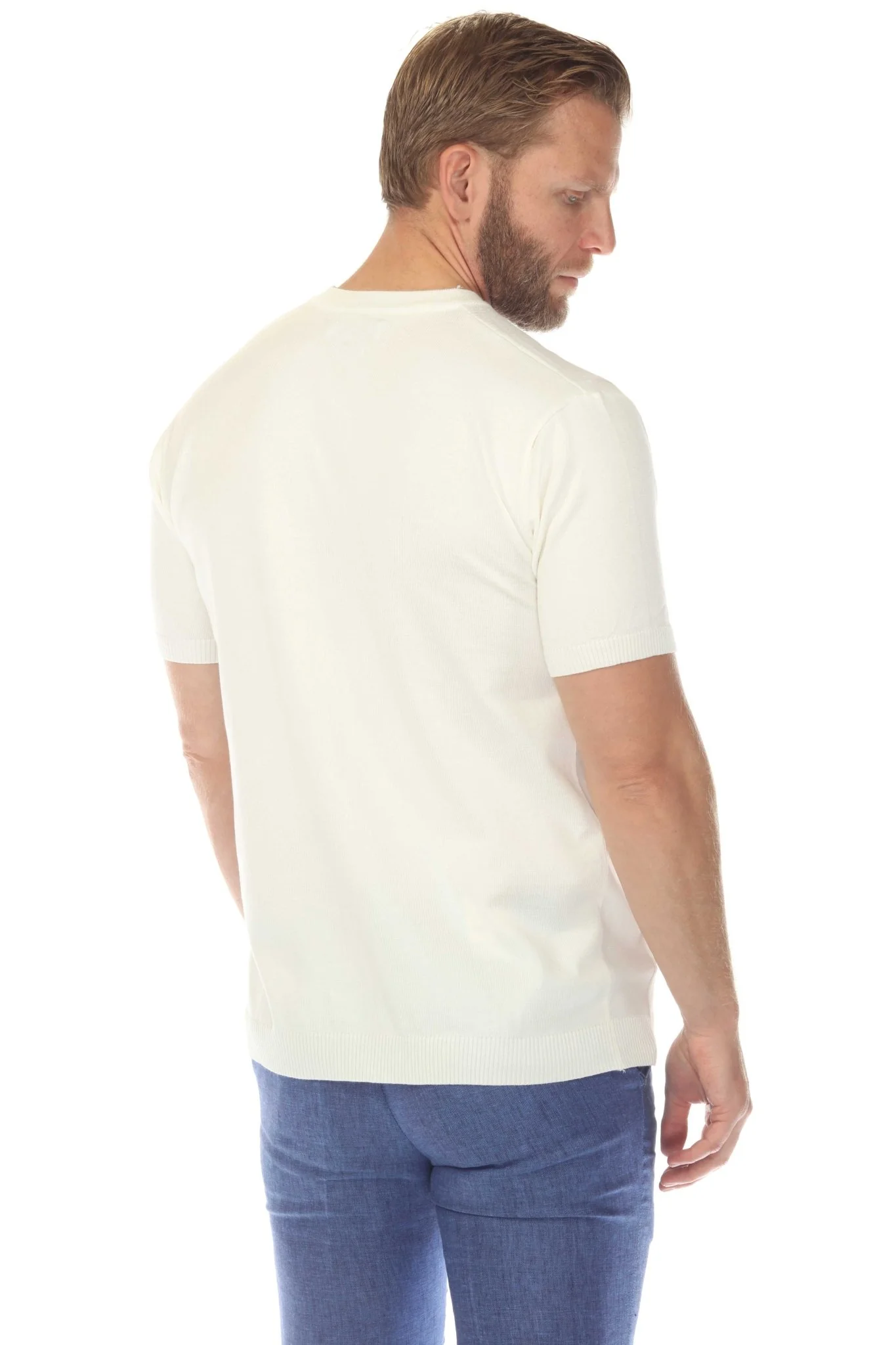 Men's Stylish Premium Knit Textured T-Shirt - Image 13