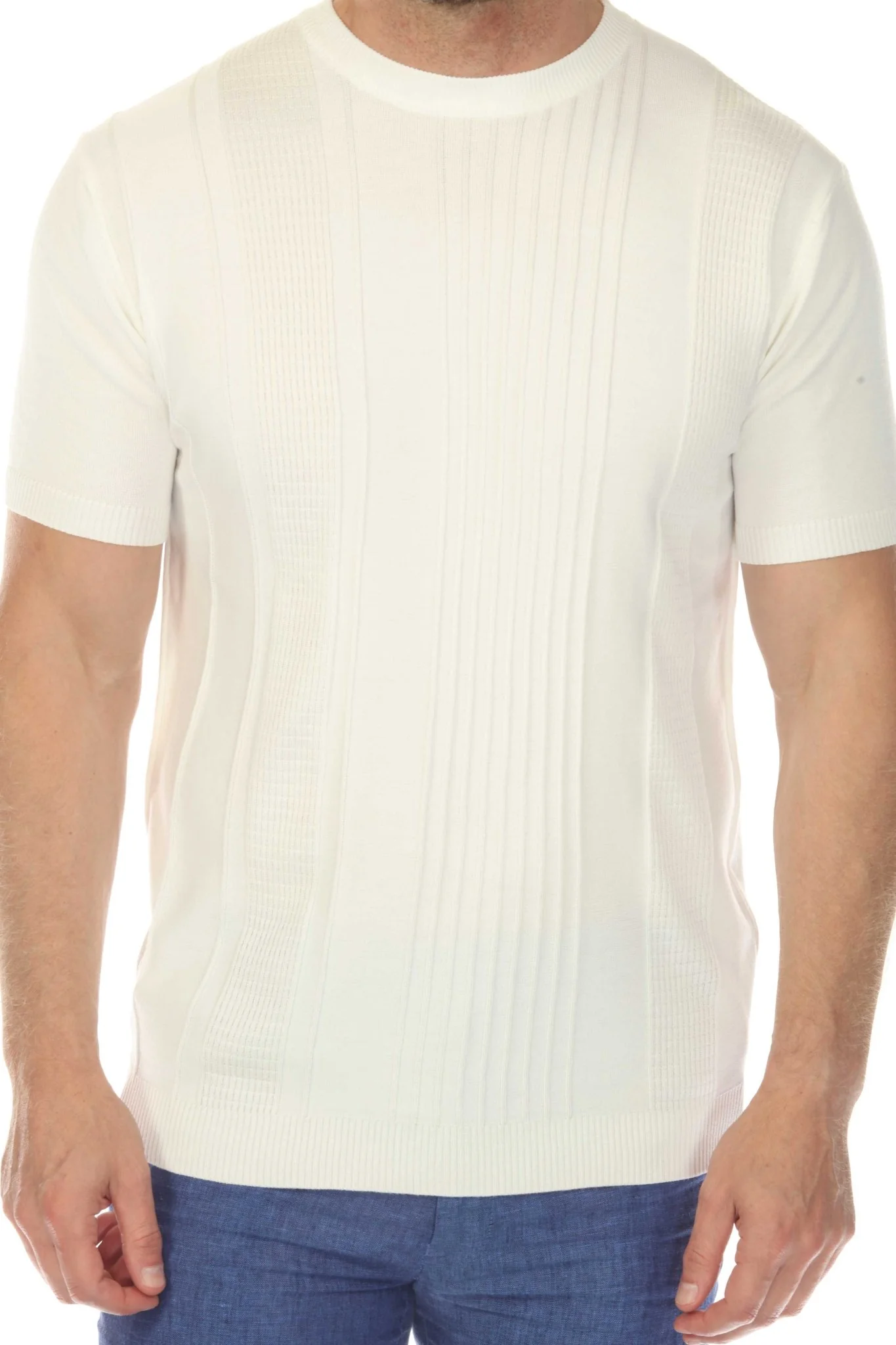 Men's Stylish Premium Knit Textured T-Shirt - Image 14