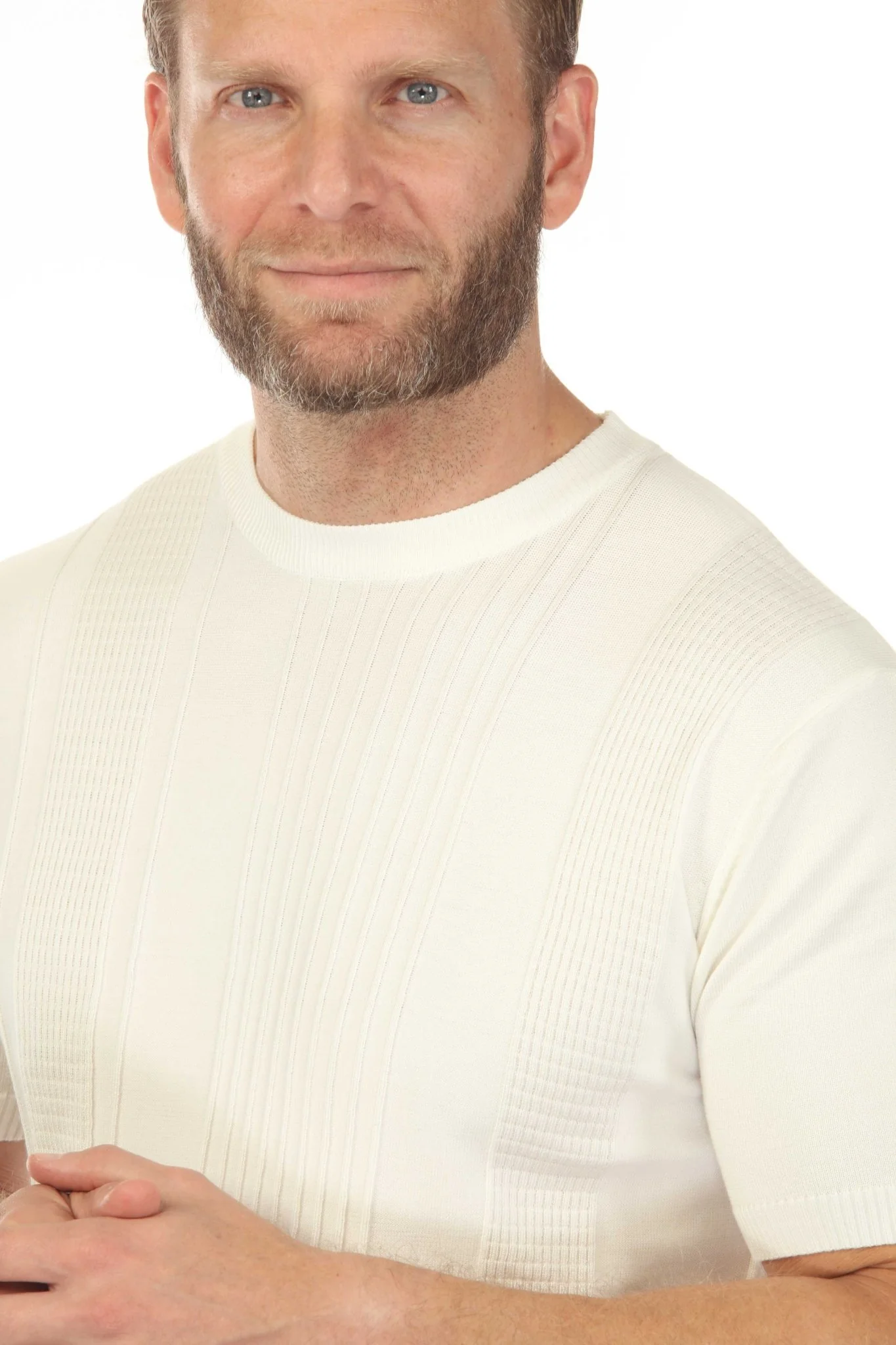 Men's Stylish Premium Knit Textured T-Shirt - Image 15