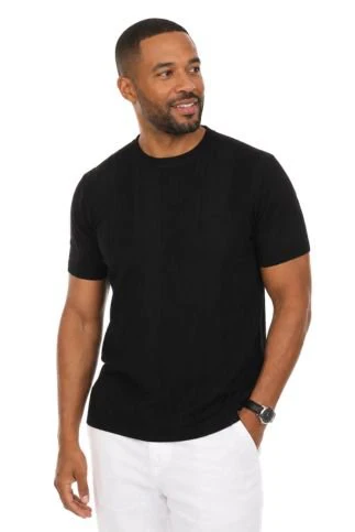 Men's Stylish Premium Knit Textured T-Shirt - Image 2