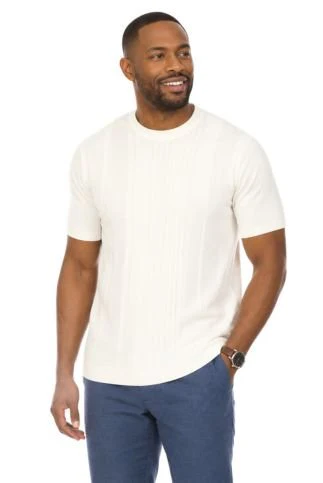 Men's Stylish Premium Knit Textured T-Shirt - Image 3