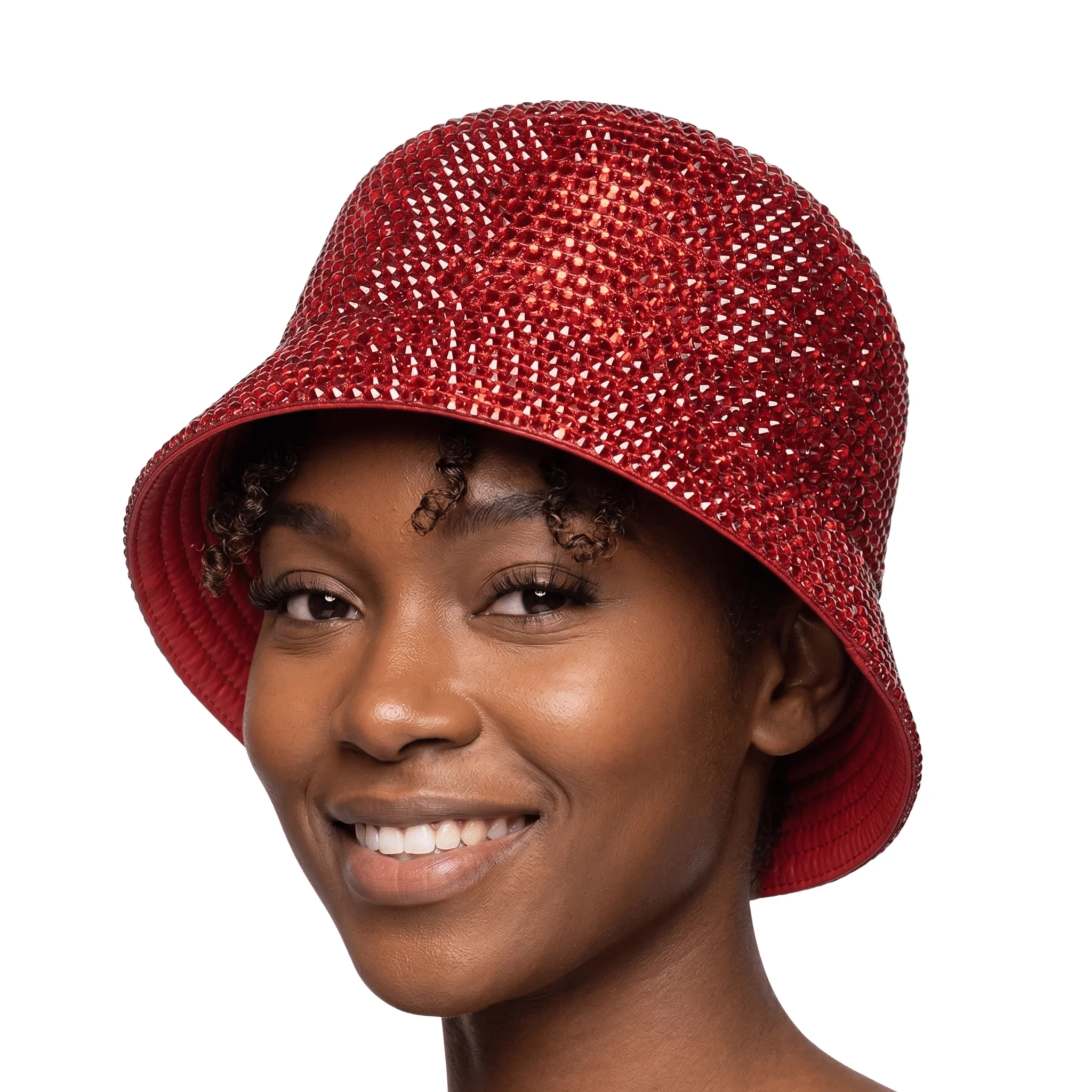 METALLIC STONED BUCKET HAT - Image 4