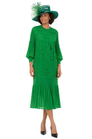 Modern Elegance Beaded Midi Dress in Pleats