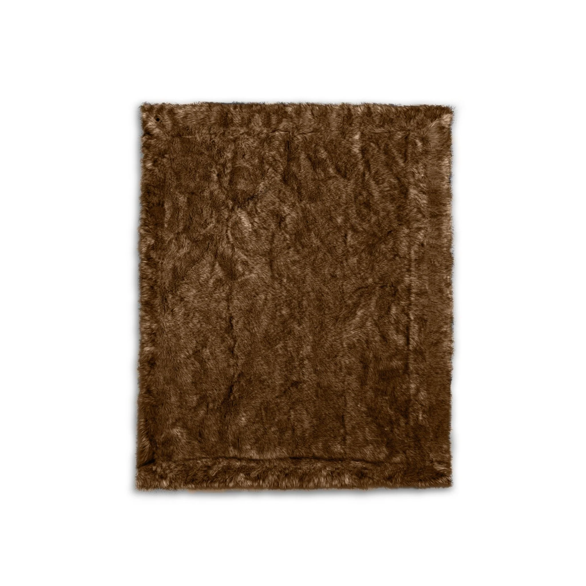 Mood Lime Green Faux Fox Fur Throw Blanket - Image 3