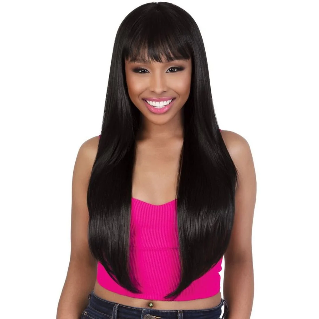 DPC.GAYLE Front Bang Long Straight HD Lace Glueless Wig - MoTown Tress