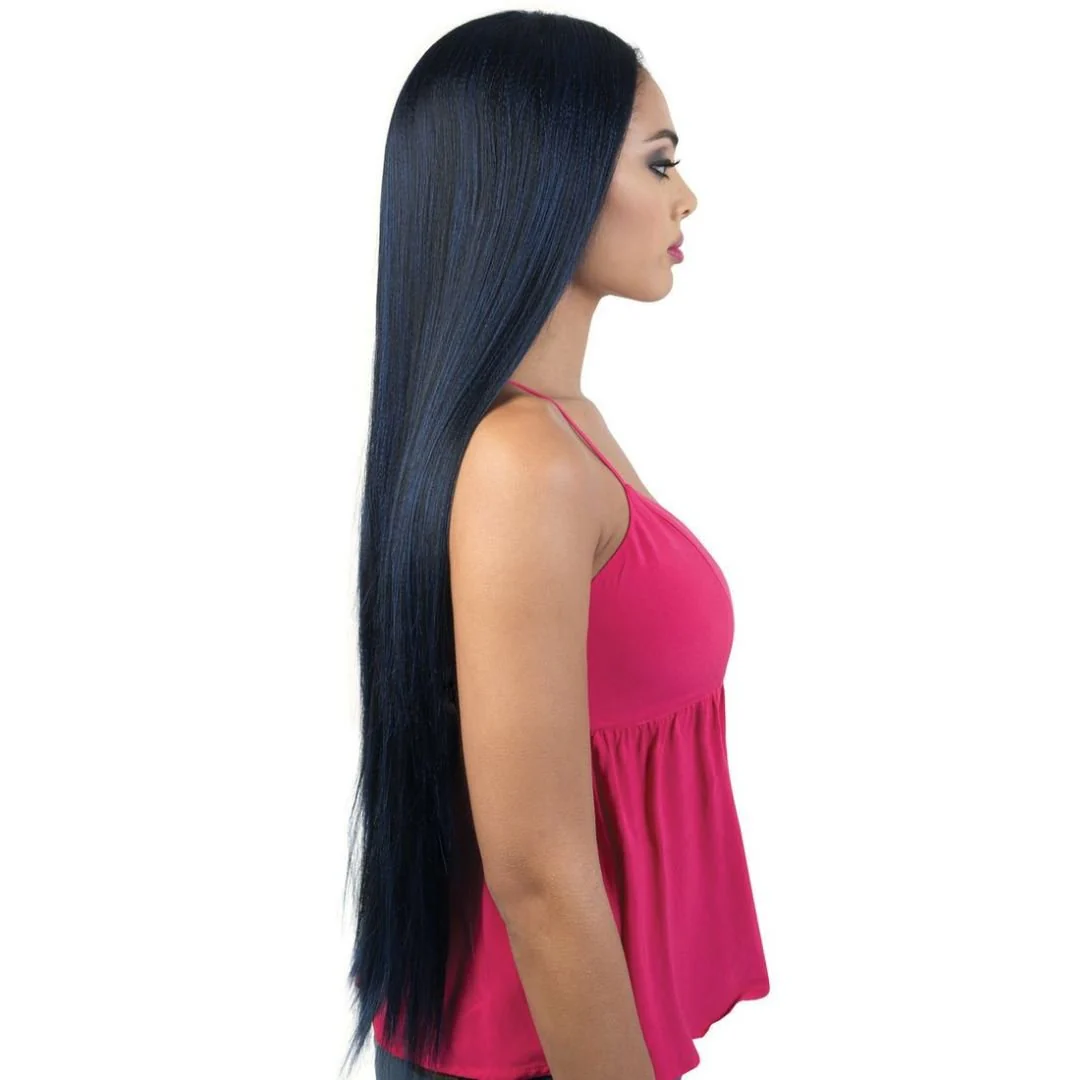 HB360L.ACE 360 Lace Super Long Straight Human Hair Blend Wig - MoTown Tress - Image 3