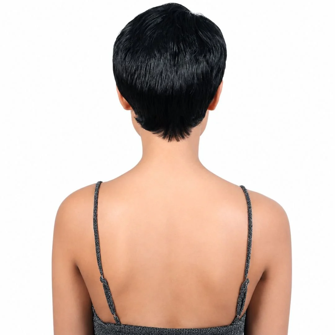 LUCKY Short Wavy Pixie Full Synthetic Wig - MoTown Tress - Image 2