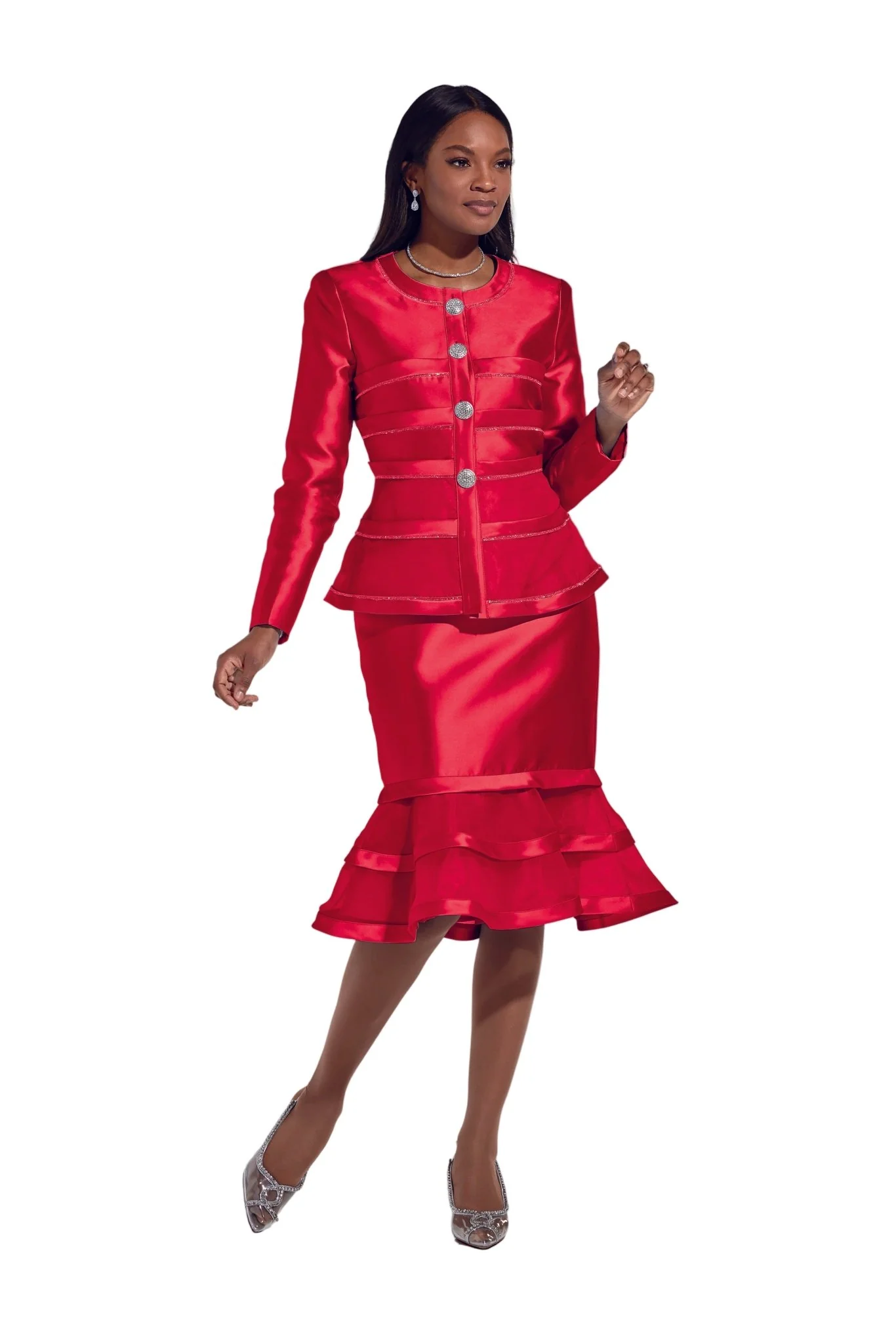 Parallel Lines of Shine Suit by EY Boutique - Image 4