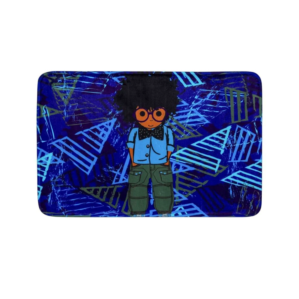 AFROBRATS Oliver Bath Mat by Pardon My Fro