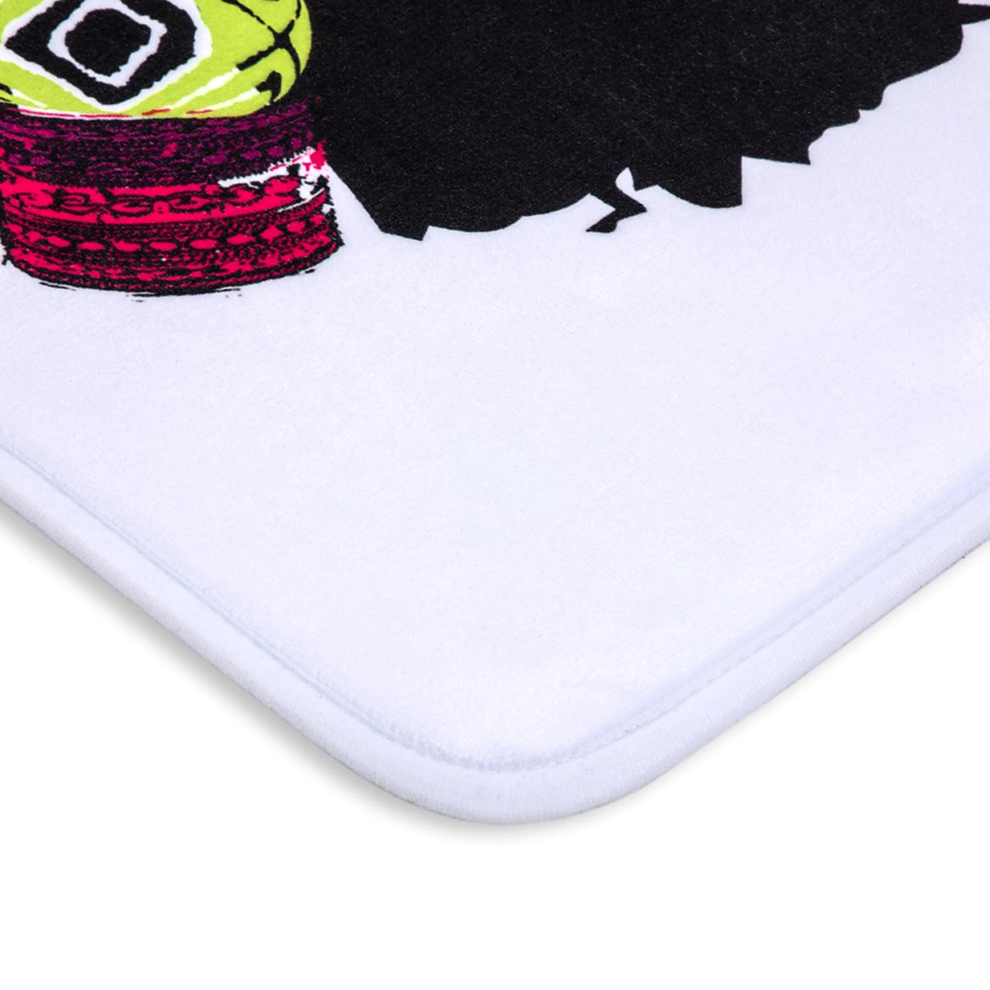 Shanell White Bath Mat by Pardon My Fro - Image 4