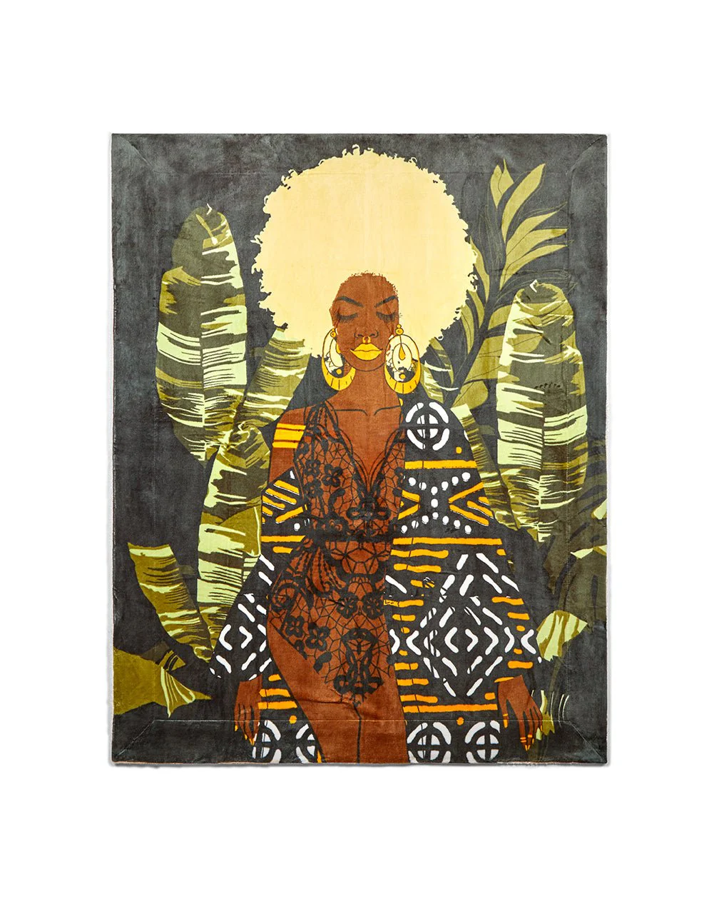 Ziggy Fleece Throw Blanket by Pardon My Fro - Image 2