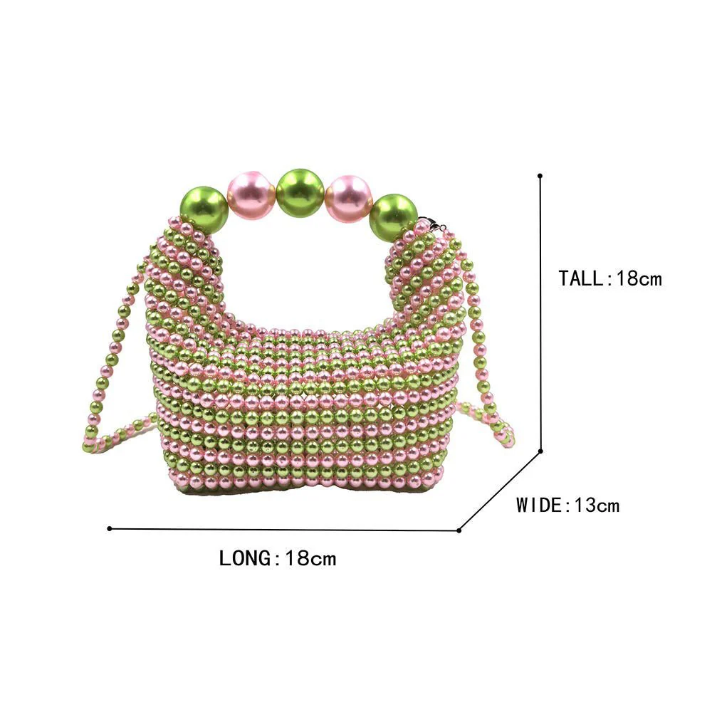 Pearl Beaded Handbag / Crossbody Bag - Image 2