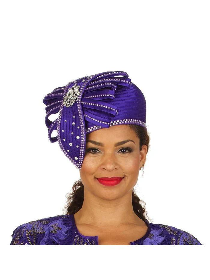 Pill Box Hat w/ Satin Ribbons and Stones - Image 4
